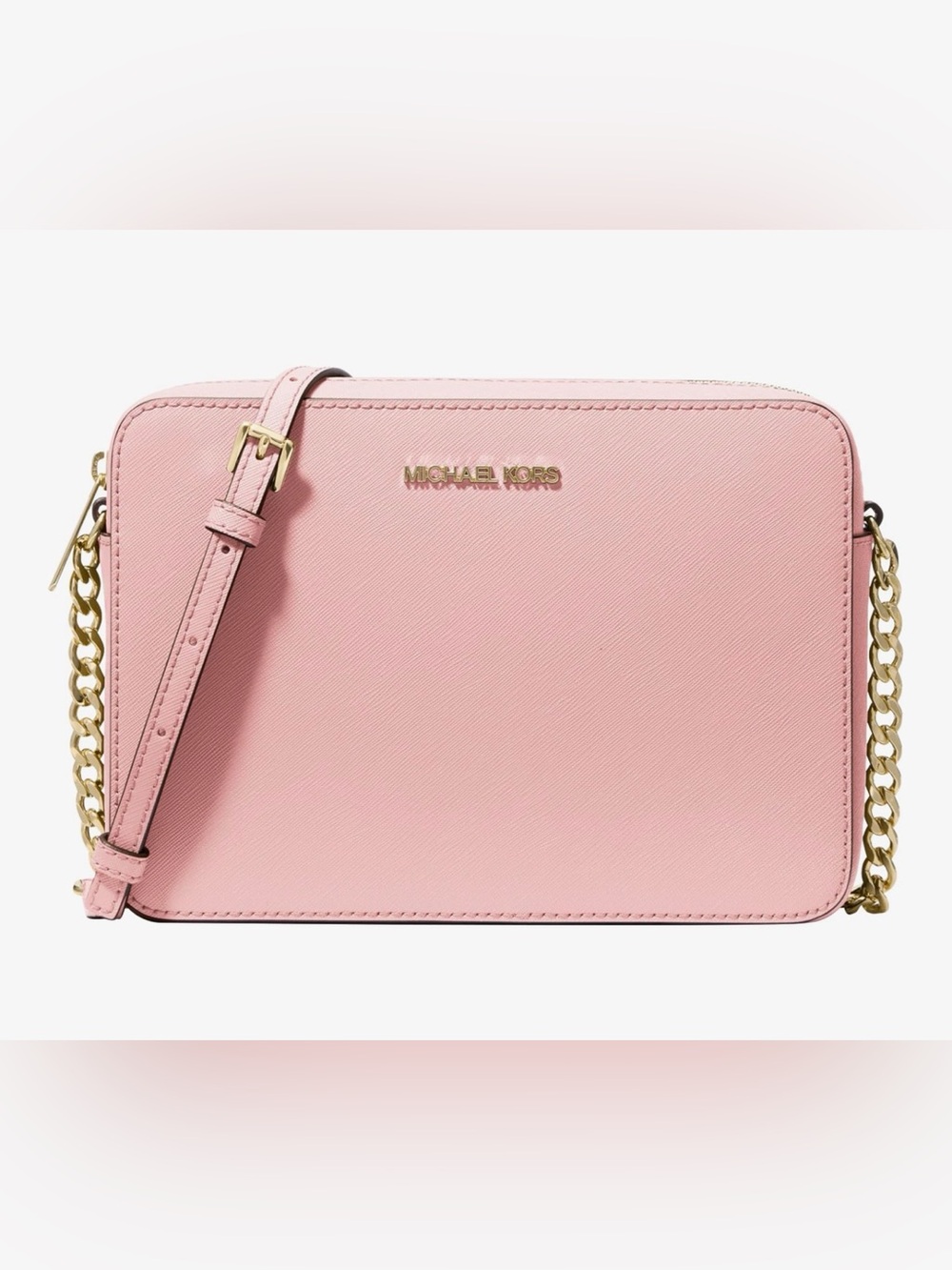 Michael Kors Blush Pink Saffiano Leather Crossbody